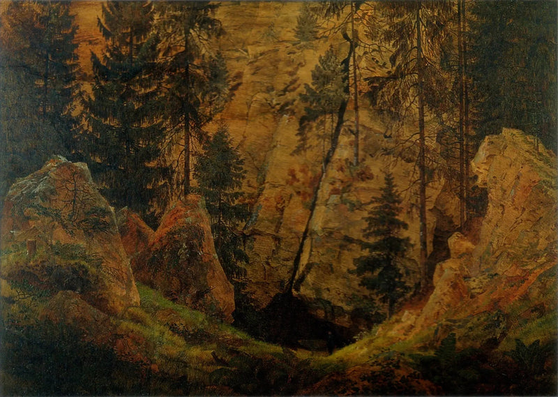 Felsige Tal - Caspar David Friedrich