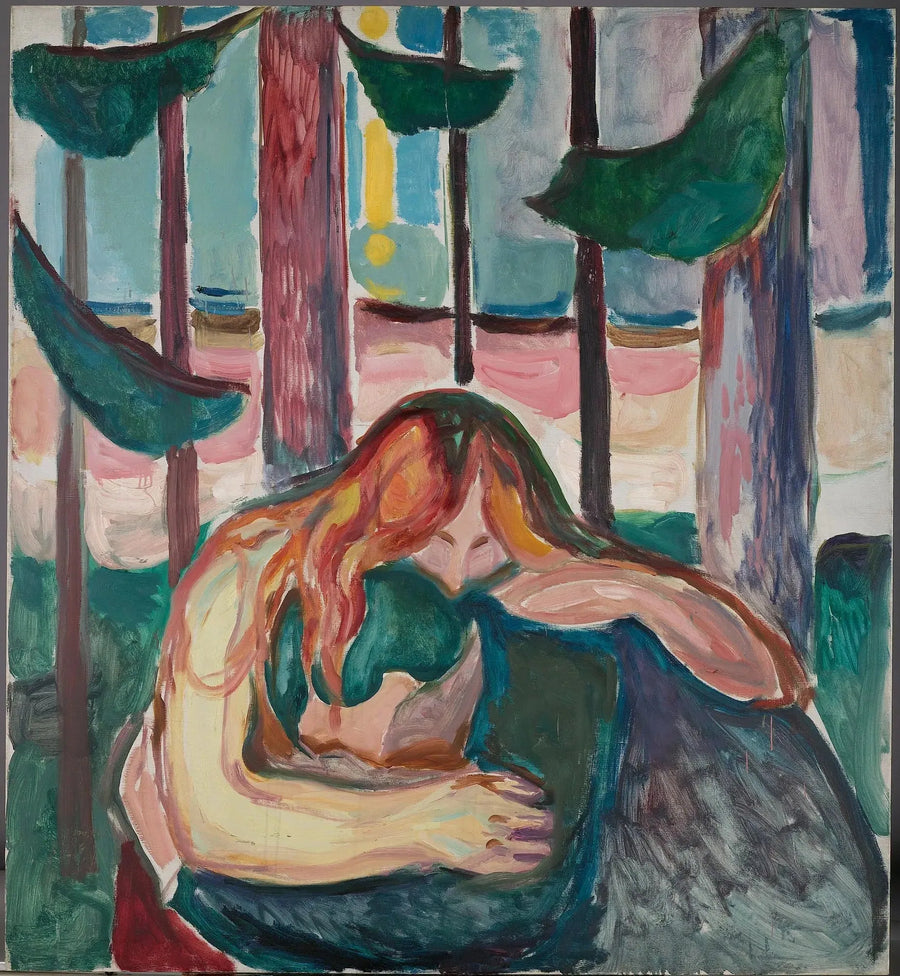 Vampir im Wald - Edvard Munch