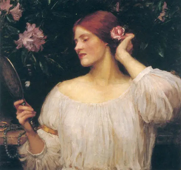 Reproduction du tableau « Vanité - John William Waterhouse » par Alpha Reproduction en peinture à l’huile