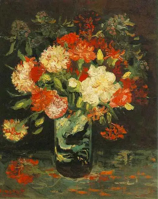 Vase mit Nelken - Vincent van Gogh