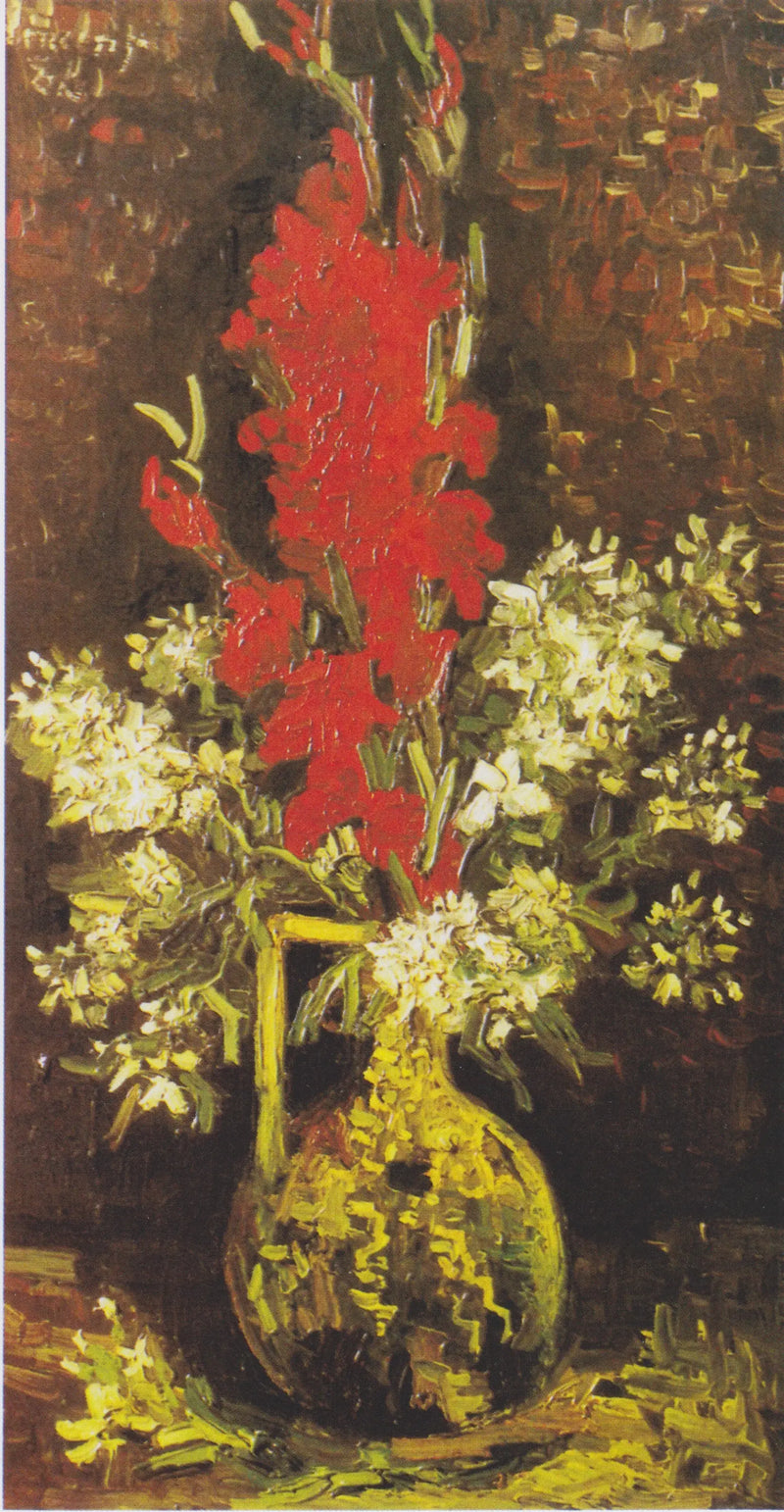Vase mit roten und weißen Blumen - Vincent van Gogh
