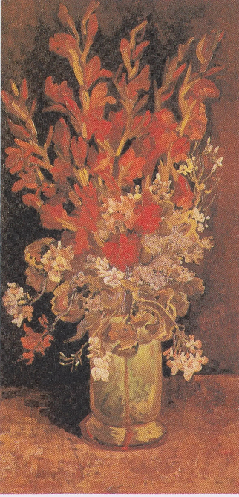 Vase mit Gladiolen und Nelken - Vincent van Gogh