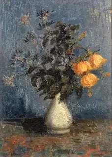 Weißer Vase mit Rosen und anderen Blumen - Vincent van Gogh