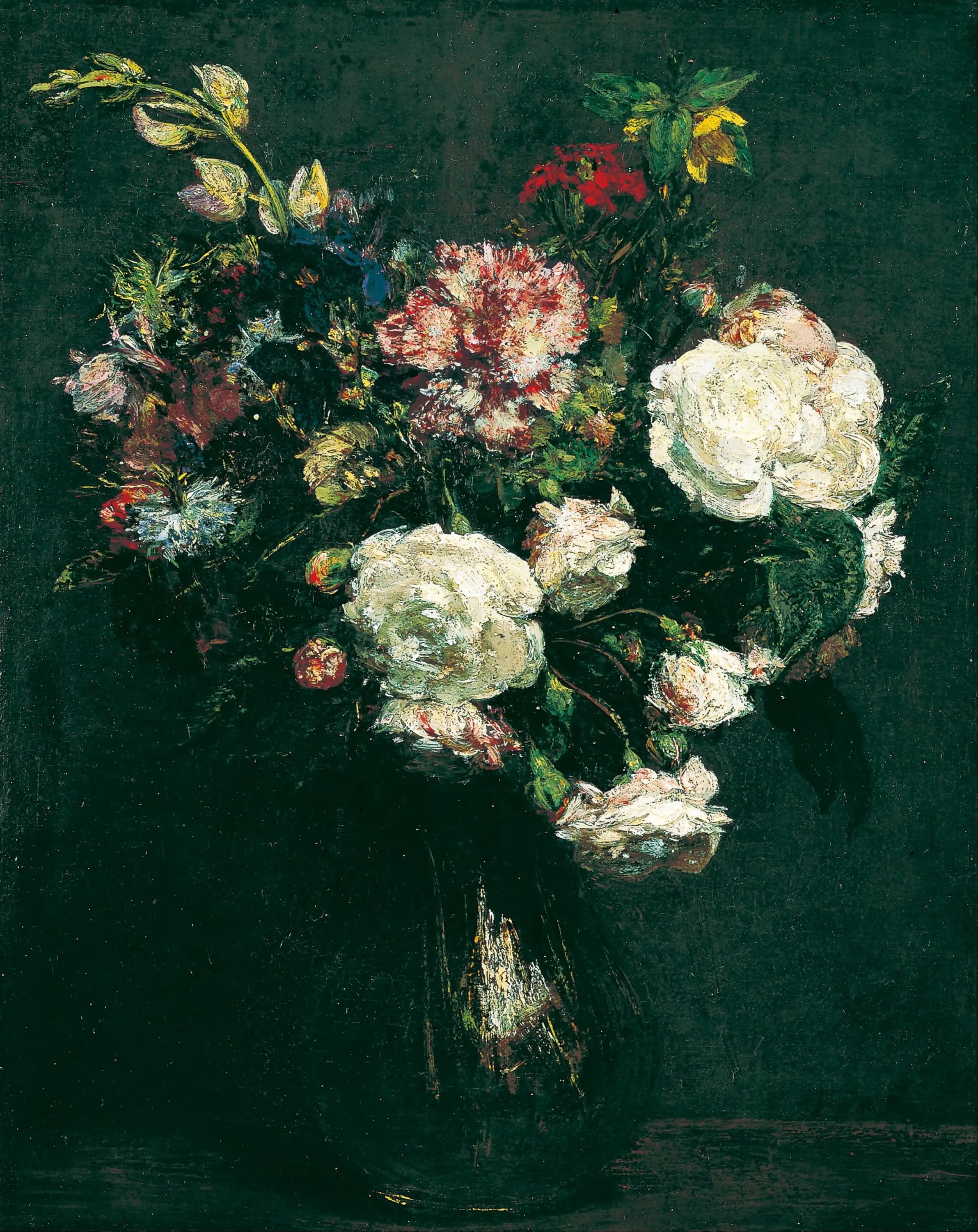 Vase de fleurs - Henri Fantin-Latour - Alpha Reproduction