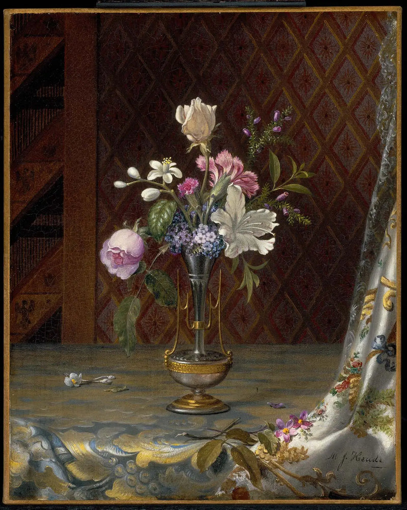 Blumenstrauß-Vase - Martin Johnson Heade
