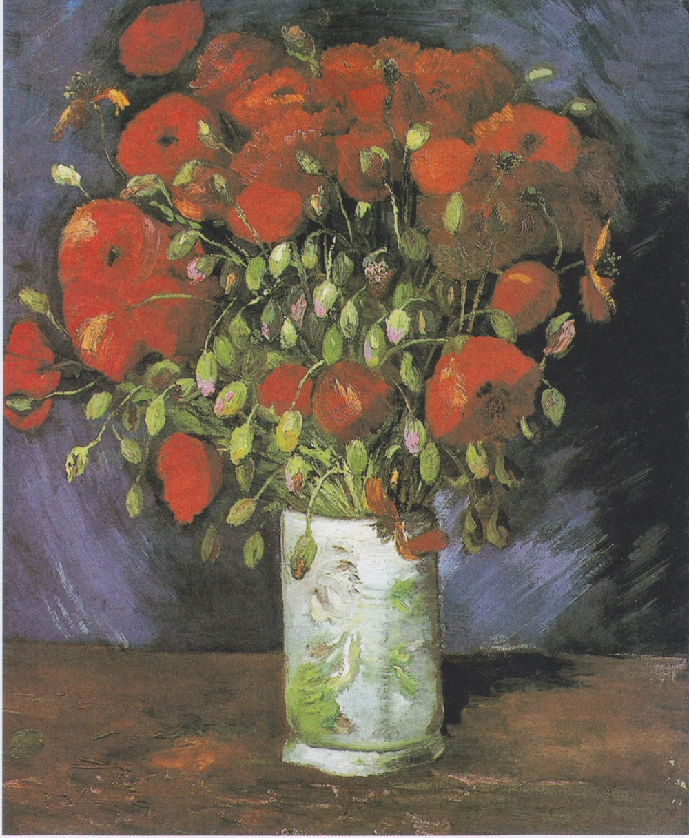 Vase de pavots - Vincent van Gogh image 1 copie peinte à la main à l’huile