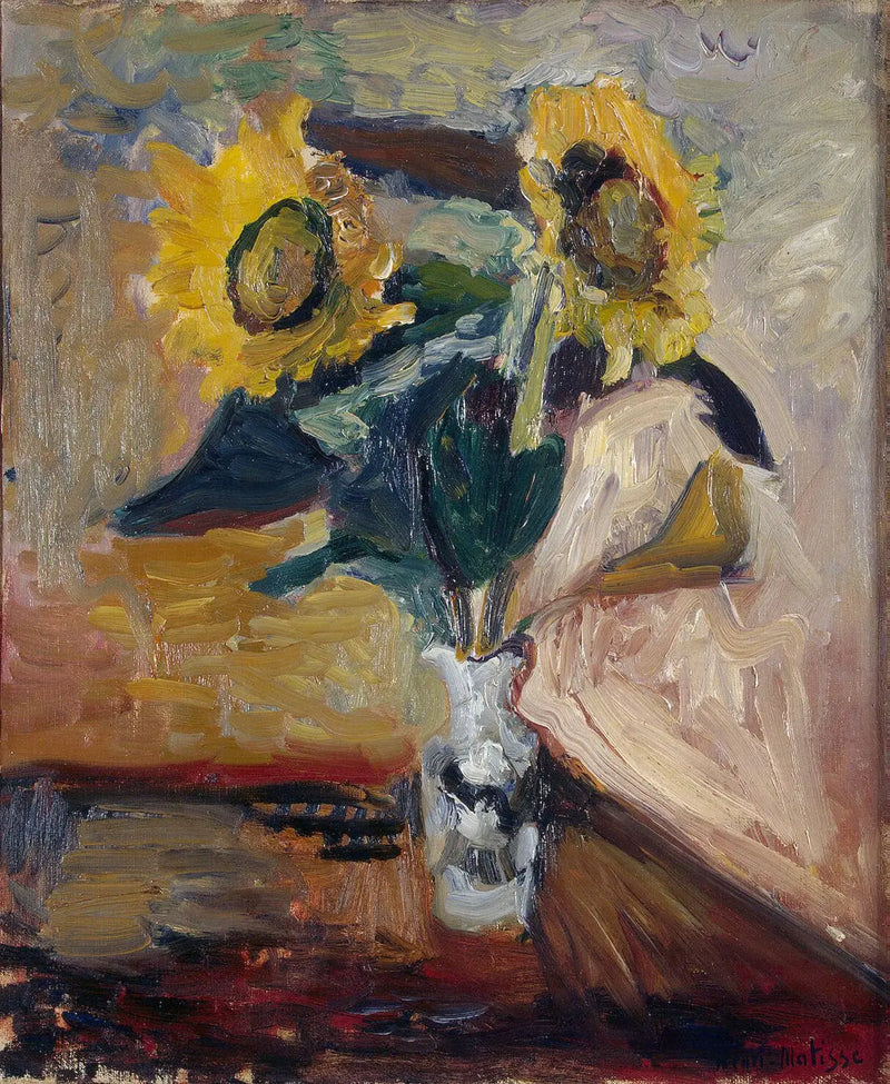 Sonnenblumenvasen - Henri Matisse