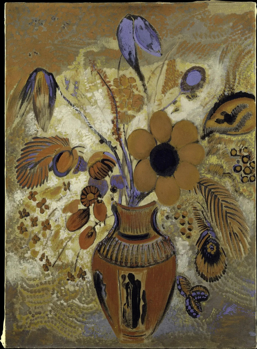 Ätruskische Vase mit Blumen - Odilon Redon