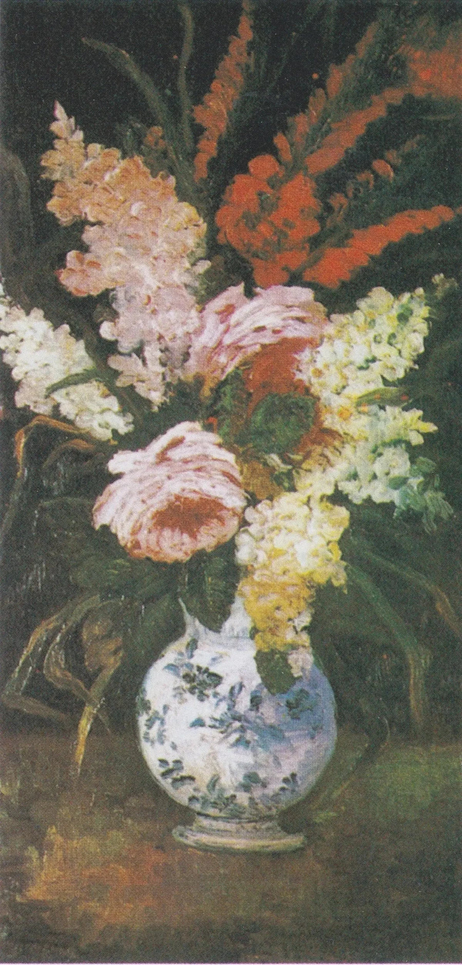 Vase mit Gladiolen und Flieder - Vincent van Gogh