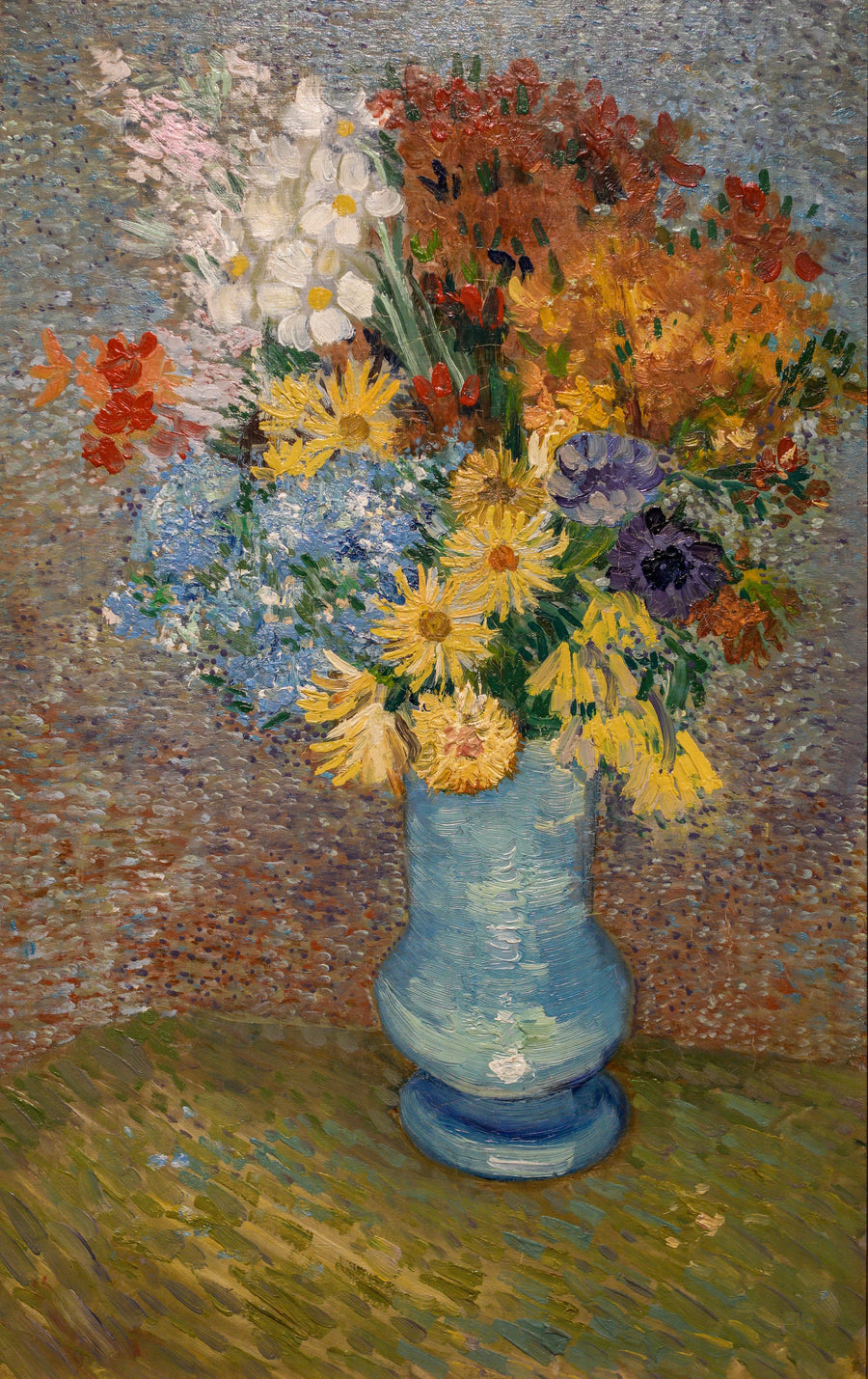 Vase mit Gänseblümchen und Anemonen - Vincent van Gogh