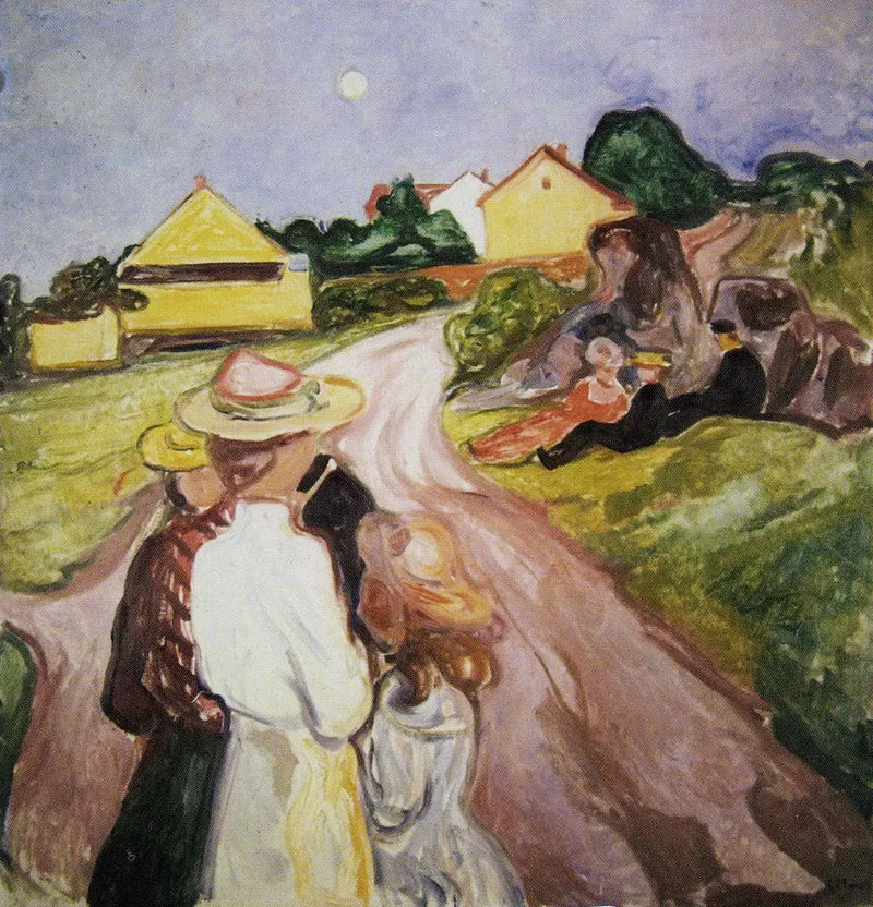 Wacht der Sommermitternacht - Edvard Munch