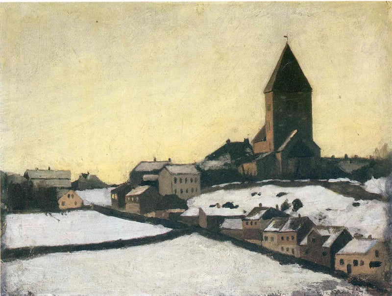 Wacht Kirche von Aker - Edvard Munch