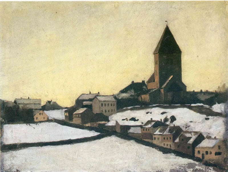 Wacht Kirche von Aker - Edvard Munch