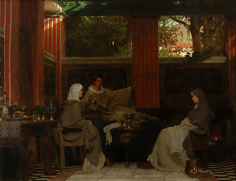 Venantius Fortunatus recitiert seine Verse an Radagonda VI und an die Äbtissin des Klosters von Poitier