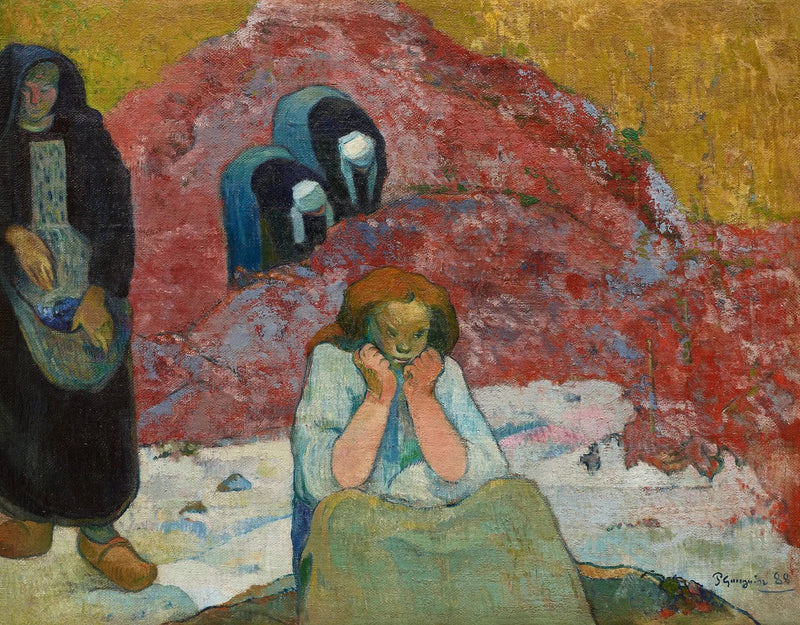 Weinlese in Arles oder Menschliche Elend - Paul Gauguin