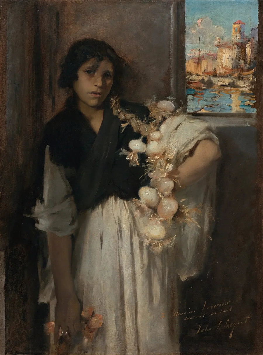 Venezianischer Zwiebelverkäufer - John Singer Sargent
