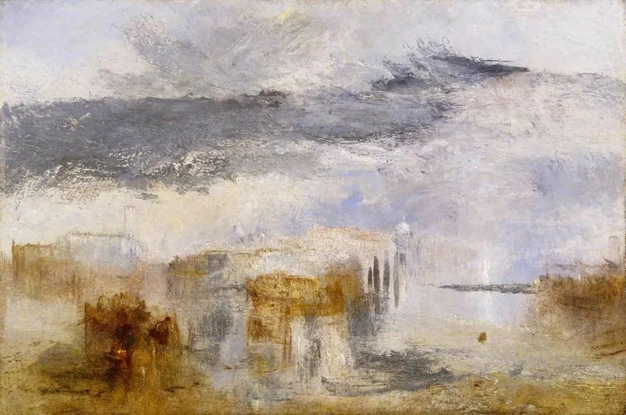 Venedig - Sonnenuntergang, ein Fischer - J. M. W. Turner