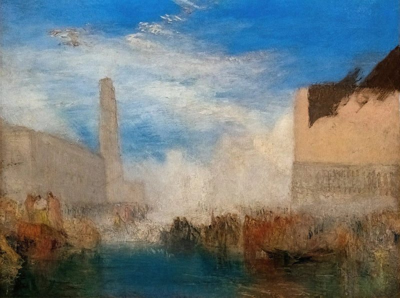 Venedig, die Piazzetta mit der Zeremonie des Dogen, der das Meer heiratet - J. M. W. Turner