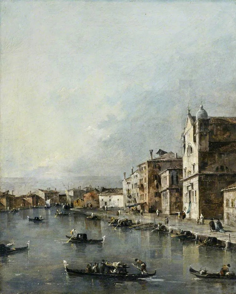 Venedig, die Kirche Santa Lucia am Canal Grande - Francesco Guardi