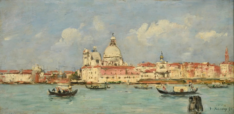 Venedig. Der Zoll und die Kirche Santa Maria della Salute - Eugène Boudin