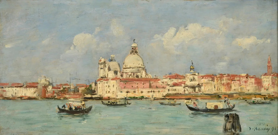 Venedig. Der Zoll und die Kirche Santa Maria della Salute - Eugène Boudin