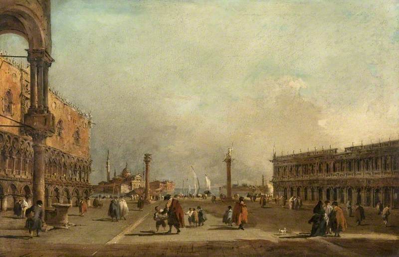 Venedig: die Piazzetta von San Marco - Francesco Guardi