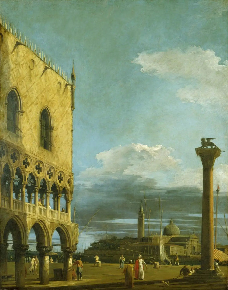 Venedig : die Piazzetta in Richtung San Giorgio Maggiore - Canaletto