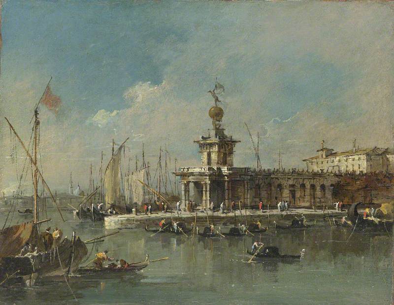 Venedig: Die Punta della Dogana - Francesco Guardi
