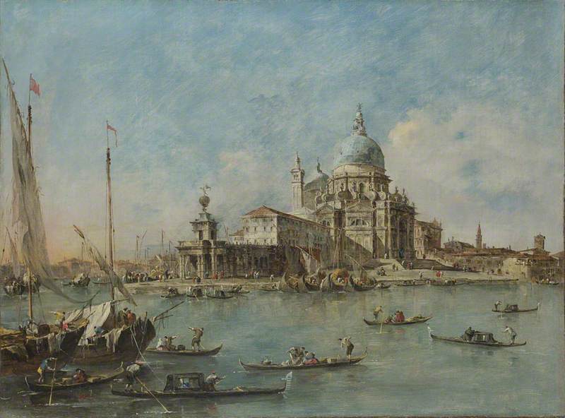 Venedig: Die Punta della Dogana - Francesco Guardi