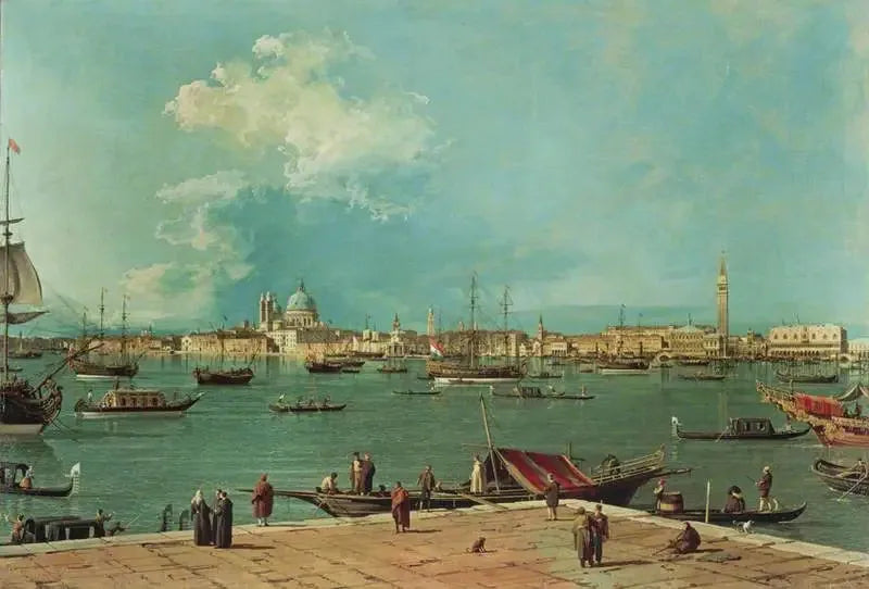 Venedig : der Bacino di San Marco depuis San Giorgio Maggiore - Canaletto