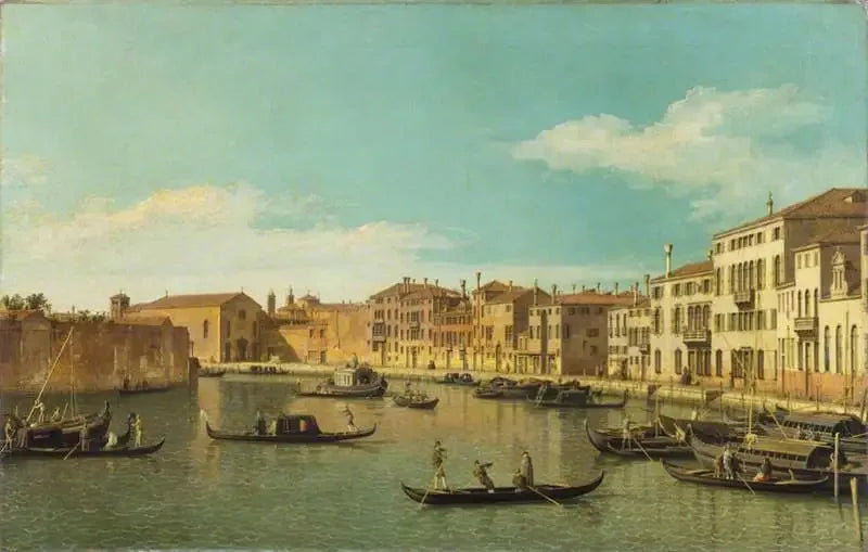 Venedig : der Kanal Santa Chiara - Canaletto