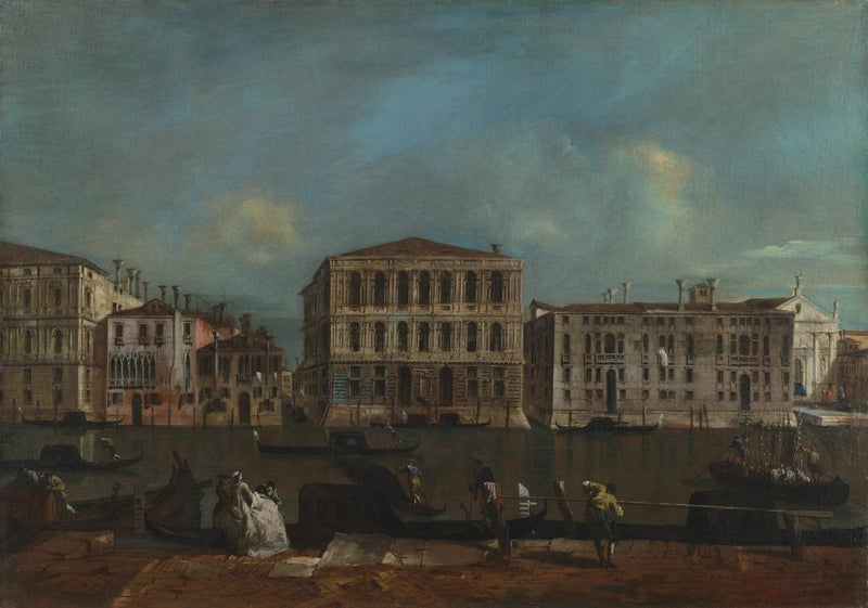 Venedig: Der Große Kanal mit dem Palazzo Pesaro - Francesco Guardi