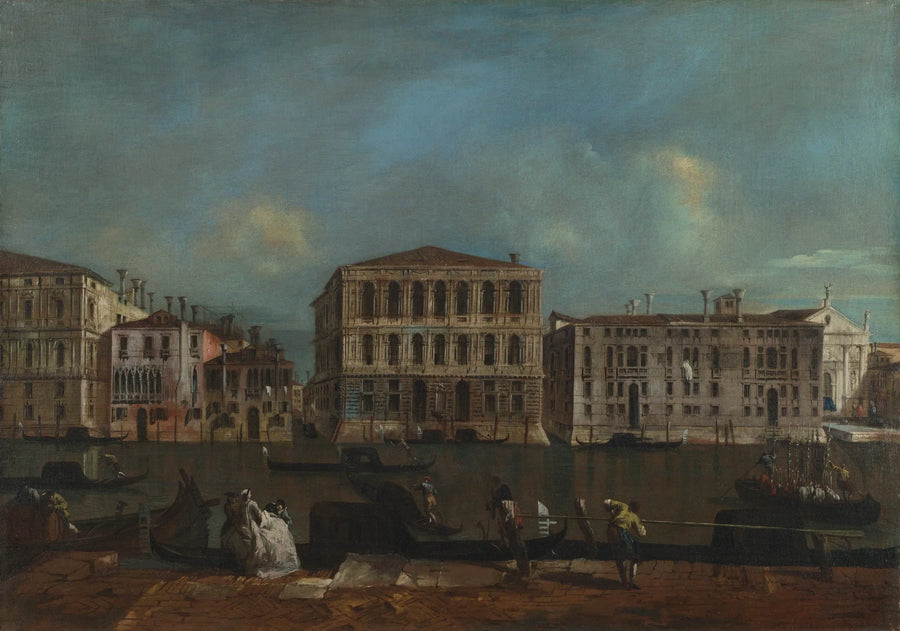 Venedig: Der Große Kanal mit dem Palazzo Pesaro - Francesco Guardi