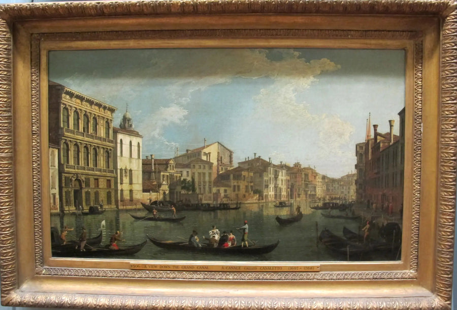 Venedig : Der Große Kanal des Palastes Flangini in San Marcuola - Canaletto