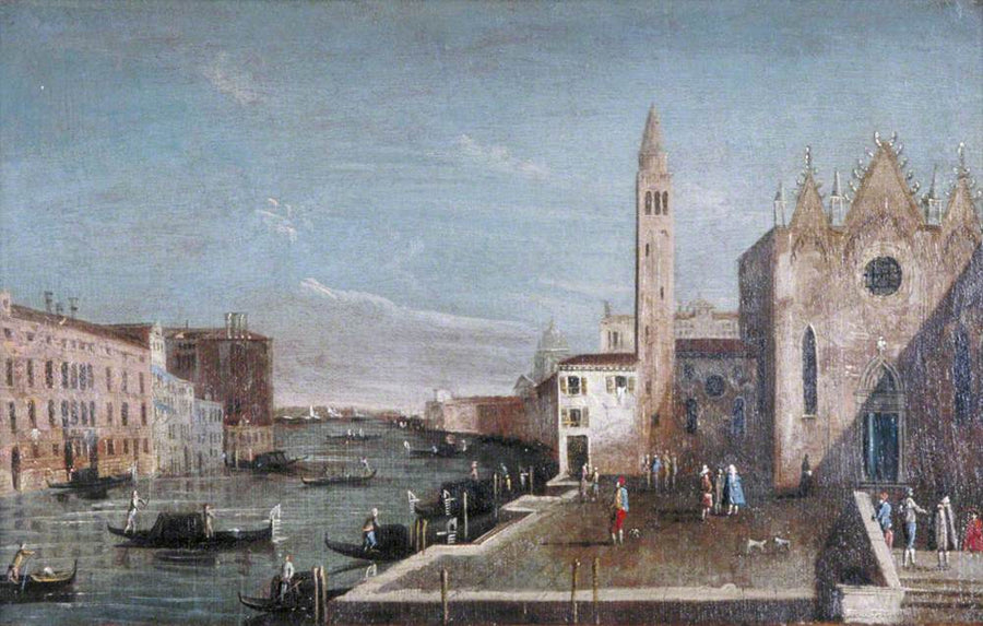 Venedig: Der Große Kanal nach Süden von Santa Maria della Carità zum Bacino di San Marco - Francesco Guardi