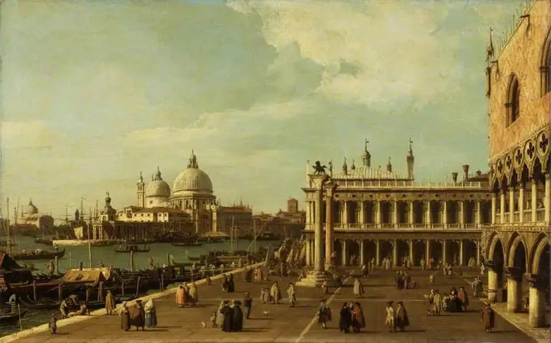 Venedig: der Mole mit Santa Maria della Salute - Canaletto