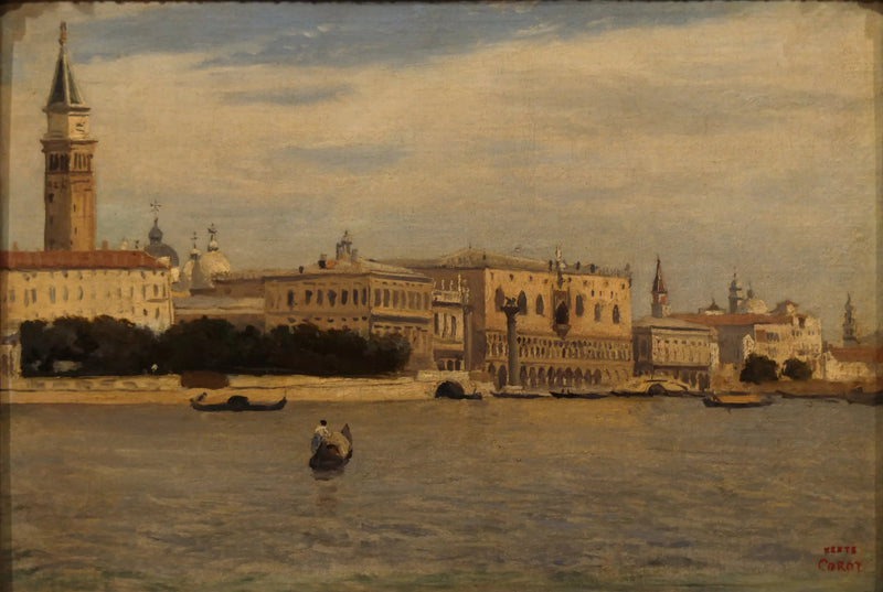 Venedig, die Ufer gesehen vom Meerzoll - Jean-Baptiste Camille Corot