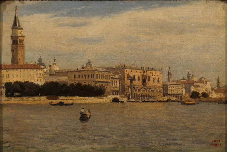Venedig, die Ufer gesehen vom Meerzoll - Jean-Baptiste Camille Corot