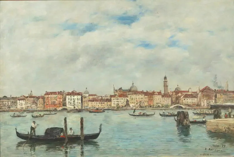 Venedig. Kai der Sklaven - Eugène Boudin