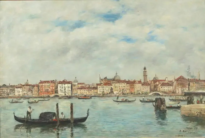 Venedig. Kai der Sklaven - Eugène Boudin
