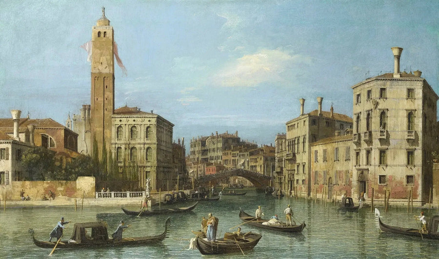 Venedig : San Geremia und die Mündung des Cannaregio - Canaletto
