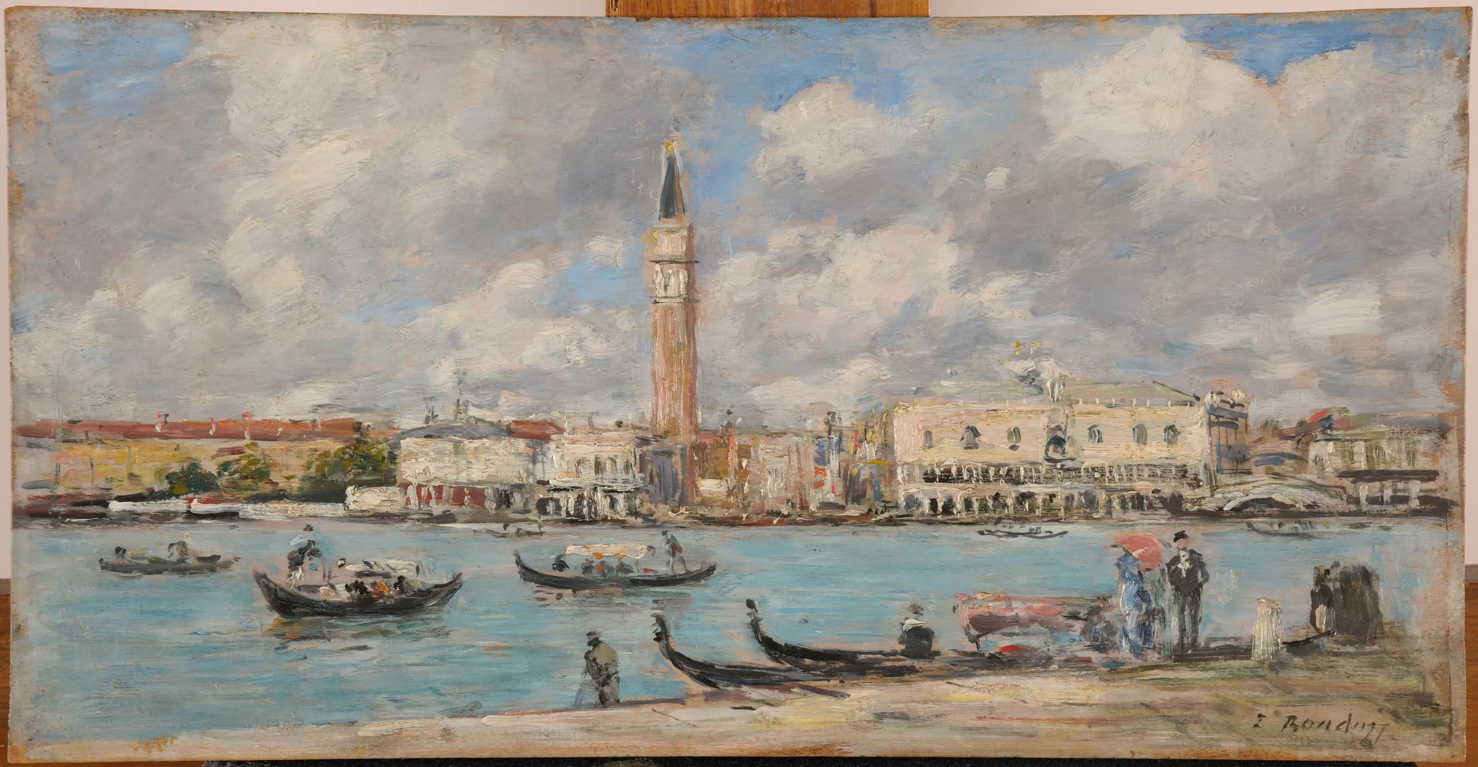 Venise. San Giorgio - Eugène Boudin image 1 copie peinte à la main à l’huile