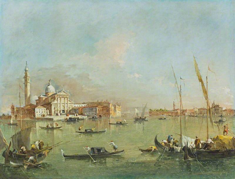 Venedig: San Giorgio Maggiore mit der Giudecca und den Zitelle - Francesco Guardi