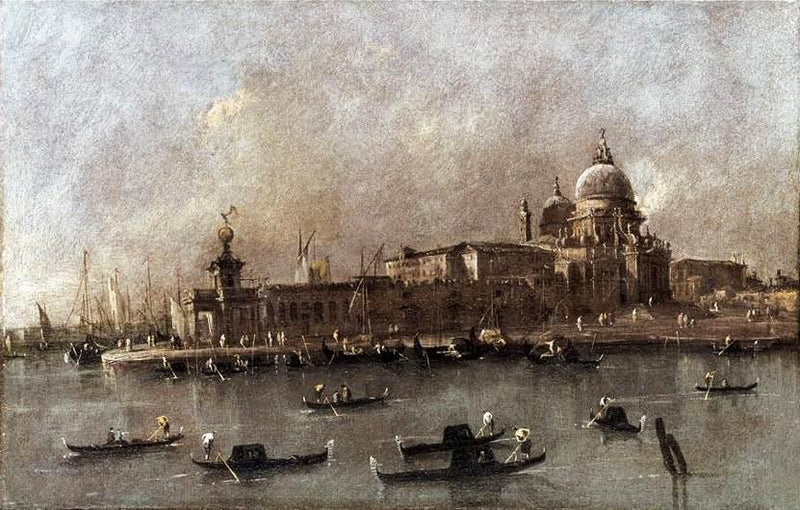 Venedig: eine Ansicht des Eingangs des Großen Kanals - Francesco Guardi