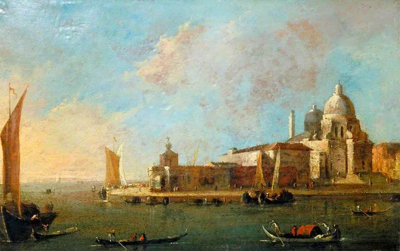 Venedig: Blick auf Santa Maria della Salute und die Dogana - Francesco Guardi