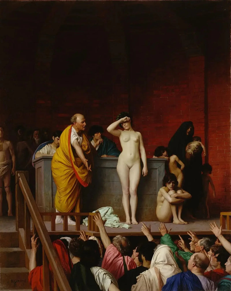 Sklavenverkauf in Rom - Jean-Léon Gérôme
