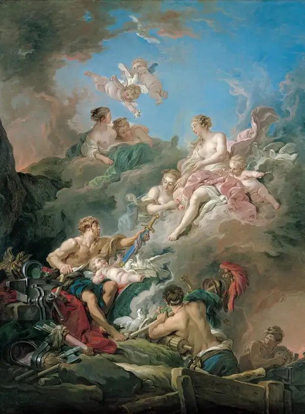 Venus an Vulcans Schmiede - François Boucher