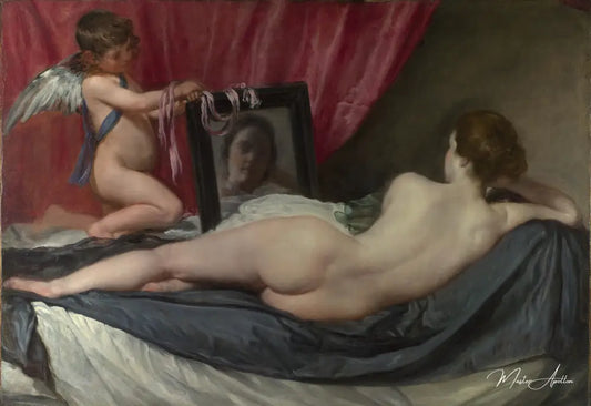 Vénus à son miroir - Diego Velázquez - Reproductions de tableaux et peintures haut de gamme