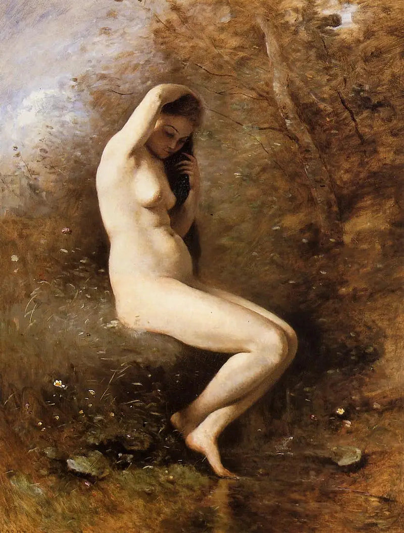 Venus im Bad - Jean-Baptiste Camille Corot