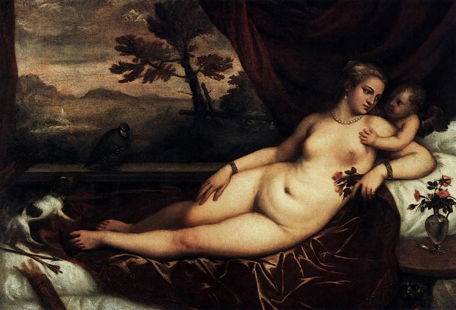 Venus mit Cupido - Titian